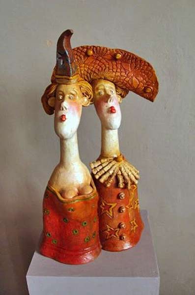 anna-plonka-ceramic-sculpture anna-plonka two ceramic female busts