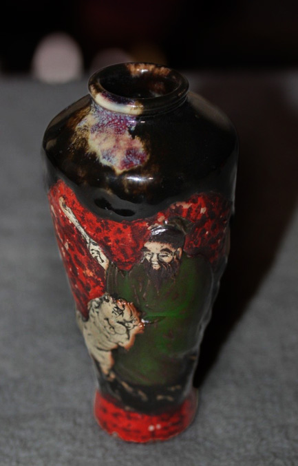 Sumida-Gawa-vase-japan Antique-Japanese-Pottery-Sumida-Gawa-Vase-Early-20th-Century