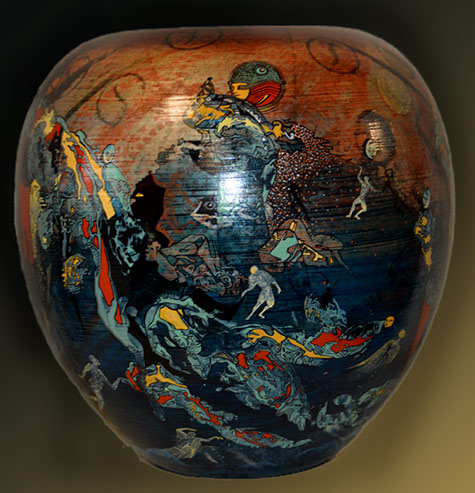 Apple--G-Grociani-ceramic-art Ceramic Apple--G. Grociani