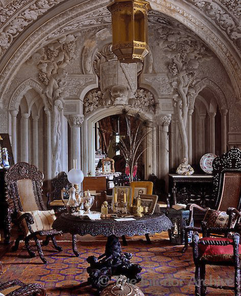 Palacie-de-Pena-Sintra,-arabesque-decor Arab-Room--Palacio-de-Pena-Sintra,-Portugal