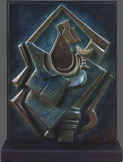 Alexander-Archipenko-ukrainian-sculptor archipenko-nature-morte cubist sculpture