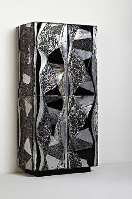 'Argente'-wardrobe,-1968---Paul-Evans-Welded,-painted,-sculpted-and-polished-aluminium,-slate,-painted-wood,-welded-and-patinated-steel