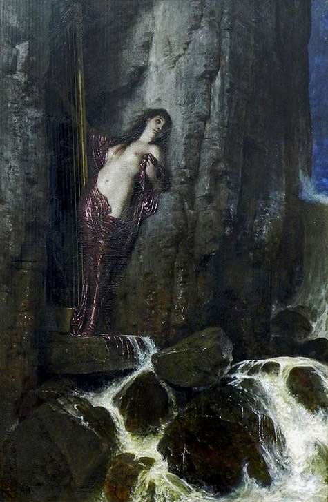 Arnold-Bocklin.-1879 Arnold Bocklin.-1879 woman at an ocean cliff face