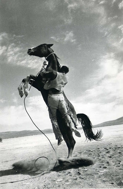 Ernst-Haas-photography Ernst Haas - Leaping Horse, Misfits - on the movie set of Misfits