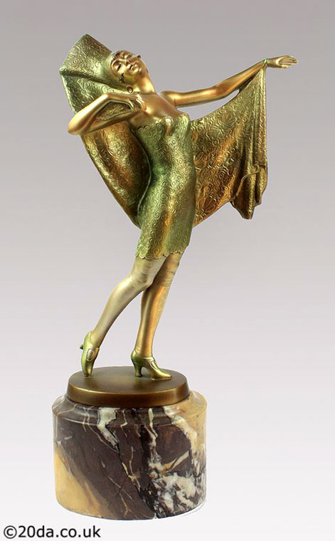 Art-Deco-Austrian-bronze-figure-by-Josef-Lorenzl,-circa-1925 Art Deco Austrian bronze figure by Josef Lorenzl