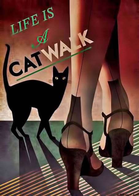 Art-Deco-Bauhaus--Poster-Print-Vintage-1930's- art-deco-bauhaus-poster-print-vintage-1930s-cat-by-redgatearts