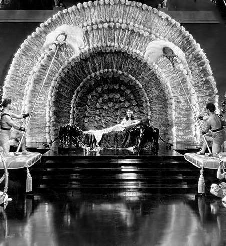 Art-Deco-Egyptian-movie-set- Egyptian Art Deco Cleopatra in Hollywood