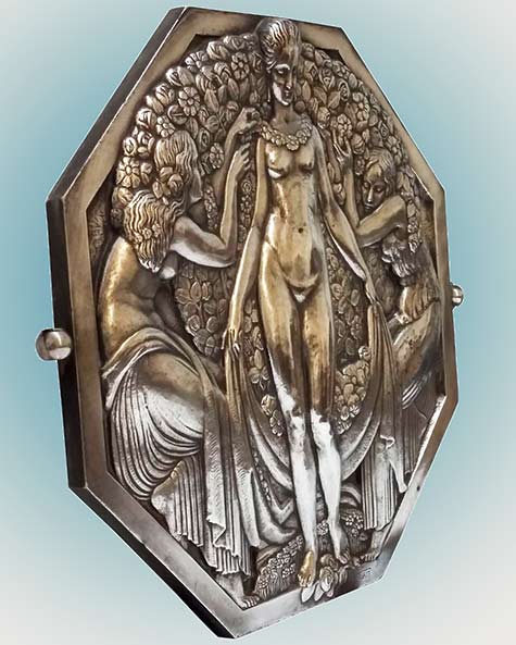Pierre-Turin-medallion Art-Deco-Art Nouveau Medallion-by-Pierre Turin