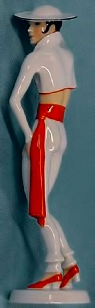 Art-Deco-Rosenthal-Porcelain-Figurine-CARMEN--== Art Deco Rosenthal Porcelain Figurine-Carmen