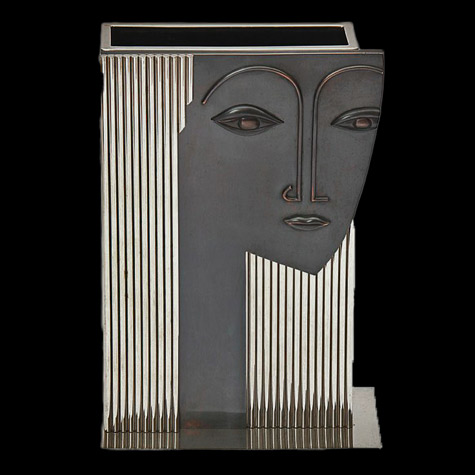 Art-Deco-Umbrella-Stand-Franz-Hagenauer-style Art-Deco-Umbrella-Stand In the style of Franz Hagenauer - circa 1960s. Can also function as a vase