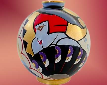 Art-Deco-Vase-by-Emaux-de-Longwy-1920s Boule Colonials (FRENCH-LINE) Stephane Gisclade