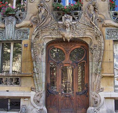 Art-nouveau-doorway-paris Parisian Art-Nouveau-facade