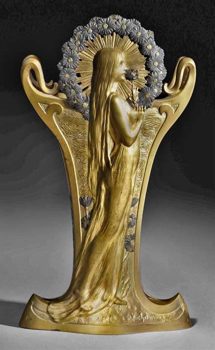 Art-Nouveau-nude-female-bronze sculpture