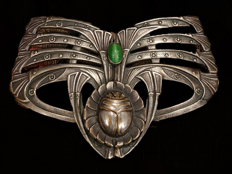 Art-Nouveau-Scarab-and-Papyrus-466x350 Art Nouveau Scarab and Papyrus