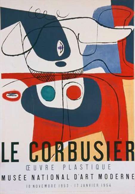 poster-le-corbusier-1954 art-poster-le-corbusier absract art