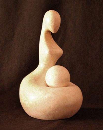 Artist-Giulia-Madonia---MADONNA-WITH-THE-CHILD---Original-sculpture-in-painted-clay Giulia-Madonia---MADONNA-WITH-THE-CHILD