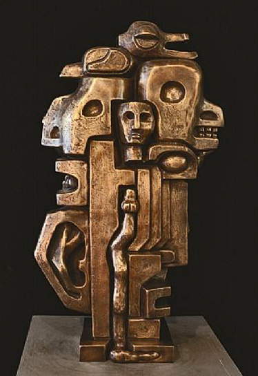 ernst-neizvestny-totem-sculpture artnet-galleries-totem-with-snake-by-ernst-neizvestny-from-barbarian-art-gallery