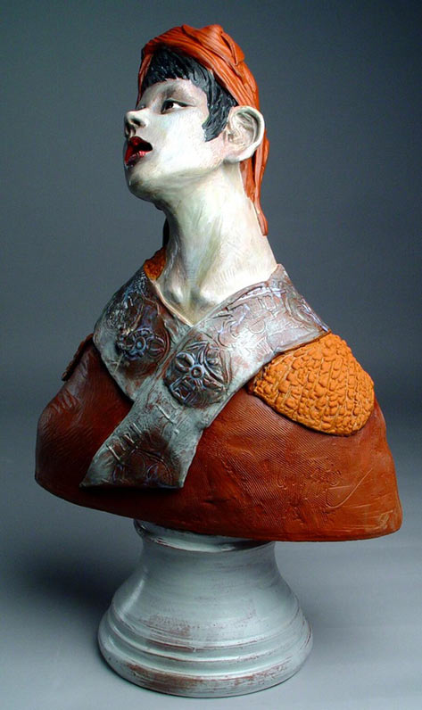 Shin-Yeon-Jeon-bust Shin Yeon Jeon sculpture bust