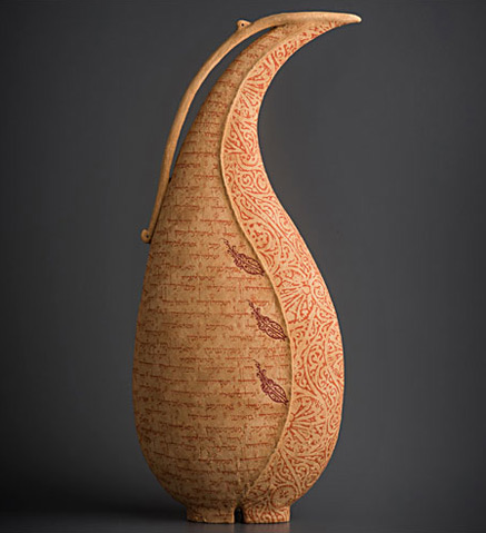 avital-sheffer-ceramics-437x479 Askos-IV--2013---54x22x13cm - Avital Sheffer sculpture vessel