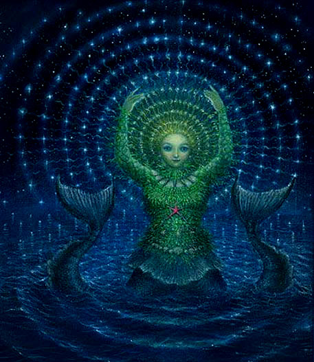 'Atargatis'-by-Virginia-Lee.-Atargatis-was-a-Syrian-Goddess-of-fertility,-love,-motherhood,-and-the-sea-and-sky 'Atargatis'-by-Virginia-Lee mermaid blue aura