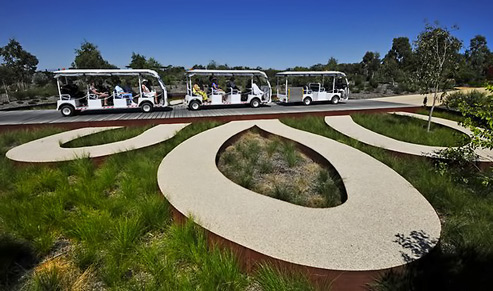sightseeing-buggy-Cranbourne-gardens Australia-Garden sightseeing