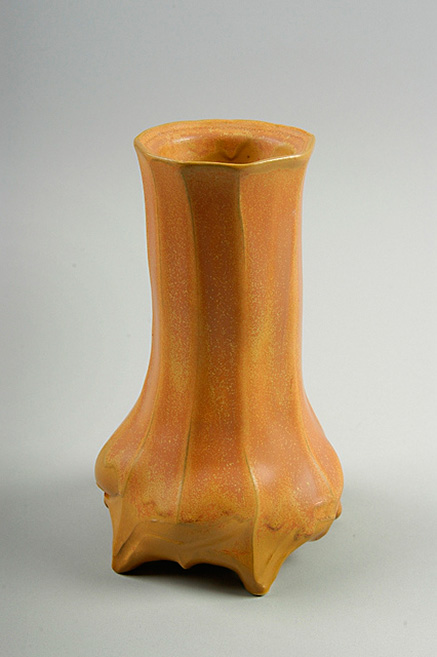 orange-yellow-vase-aysha-peltz-437x657 AyshaPeltz-1998;-purchased-in-Shrewsbury,-Massachusetts;-porcelain,-orange-yellow vase