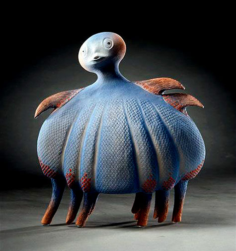 Bébé-Bleu--France-Fauteux Bébé-Bleu--France-Fauteux suureal sculpture