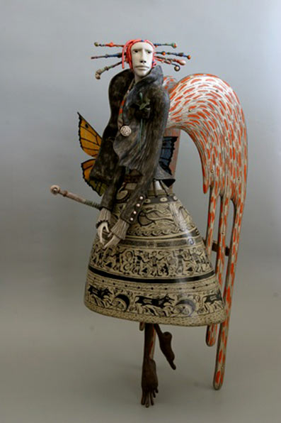 sculpture-Marina-Skidan Marina Skidan ceramic angel figure