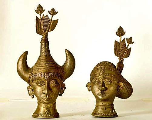 dhokra-metal-art-india-502x96 Dhokra head busts from Basta
