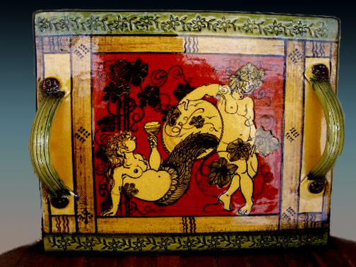 bacchanalia-celebration-ceramic-tray bacchanalia-celebration-ceramic-tray--Jacques Massard and Richard Tarone