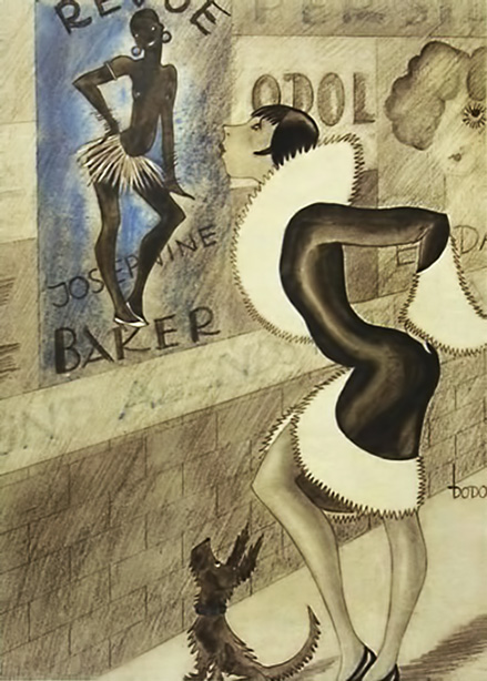 cartoon-josephine-baker-439x614 Josephine Baker cartoon from the german Magazine Ulk (1928)