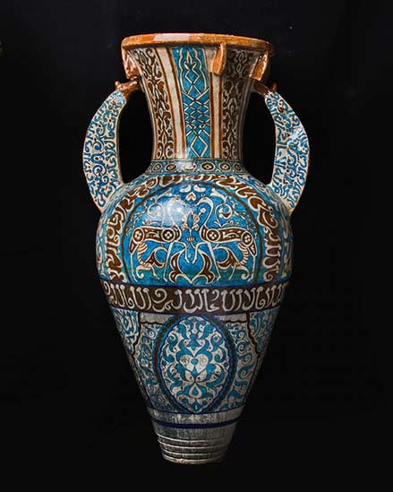 Alhambra-vase turquoise Alhambra vase barakat-gallery-store