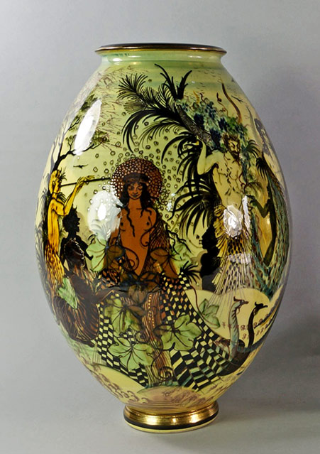 Jacques Massard and Richard Tarone -1995, Jacques Massard and Richard Tarone ovoid vase-1995,