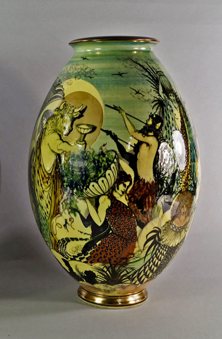 Jacques-Massard-and-Richard-Tarone-vase Jacques Massard and Richard Tarone 1995 French ceramics