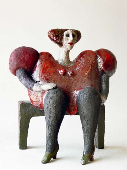 roger-capron-ceramics-vallauris baronette-roger-capron ceramic sculpture