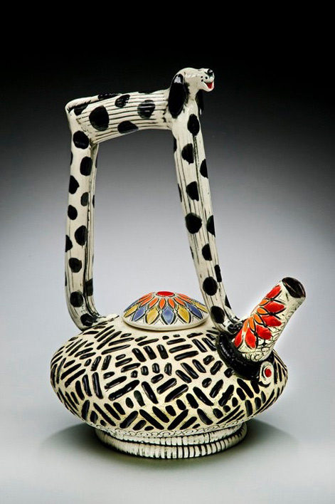 barry-gregg--teapot-471x708 Barry-Gregg-Clayworks teapot with long dog leg handle