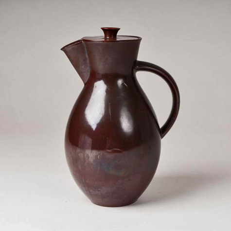 Bauhaus-coffee-pot-germany Brown Bauhaus-coffee-pot - Otto Lindig - auktionshaus-stahl Hamburg