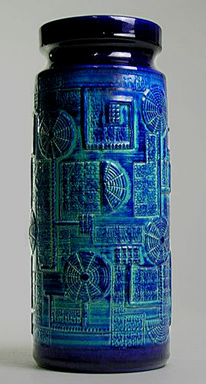 Bay-Keramik-West-German-Pottery-large-vase Large floor-vase -- Bay Keramik West German Pottery-Modern-Mid-Century-Vintage