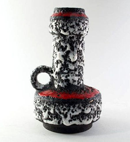 Bay-West-Germany-vase-model-102-18-Fat-lava-Mid-century Bay West-Germany vase-model 102 18-Fat lava Mid-century