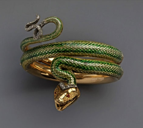 Belle-Epoque-Magnificent-Snake-Bangle,-ca.-1890 Belle-Epoque-Magnificent-Snake-Bangle,-ca.-1890