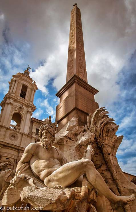 Bernini's-MasterpiecePhoto-by-Pat-Kofahl-on-Fivehundredpx "Fountain of the Four Rivers" is a fountain by BERNINI in Rome
