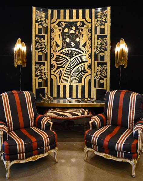 Black-Lacquer-and-Gold-Screen-Paul-Feher Black-Lacquer-and-Gold-Screen-Attributed-to-Paul-Feher- hybrid art deco - art nouveau