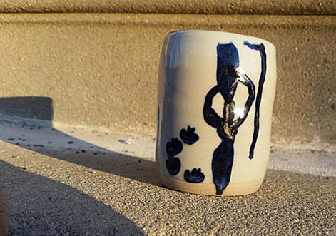 Blue-Nude-Tumbler.-Henri-Matisse-inspired=-= Blue-Nude-Tumbler.-Henri-Matisse-inspired - Etsy StiffWristClay