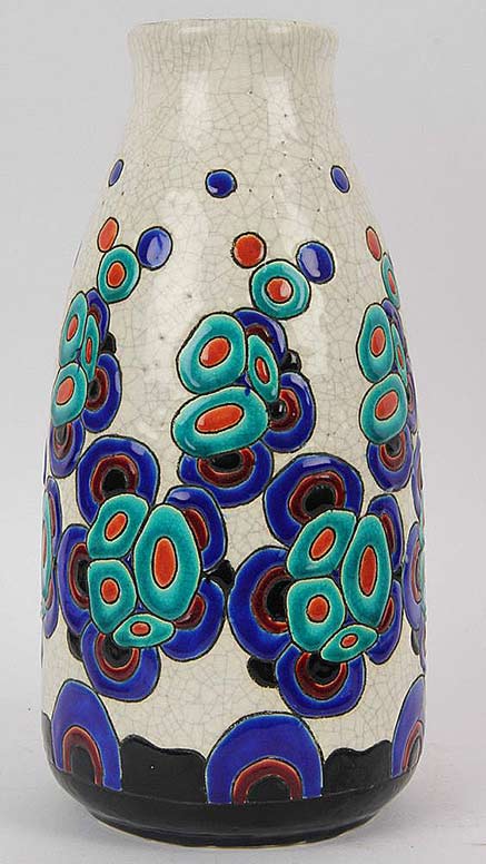 Boch-Freres-Keramis-ART-Deco-Modernist-Vase-by-Charles-CATTEAU Art-Deco-Modernist-Vase-by-Charles-CATTEAU