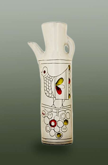 ceramic-pitcher-capron-france tall pitcher-by-roger-capron-on-artnet