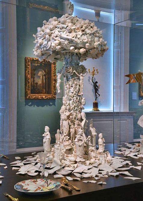 Bouke-de-Vries-porcelaian-sculpture Bouke-de-Vries-#ceramics-#porcelain-[war-&-pieces-(cloud),-18th,-19th,-20th-century-,-2012