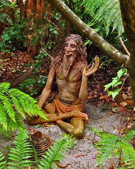 Bruno's-art-and-sculpture Bruno-Torfs-sculpture bearded Sadhu sculpture