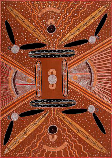 Budgerigar-Dreaming-1972Kaapa-Mbitjana-Tjampitjinpa Budgerigar Dreaming-1972 Kaapa Mbitjana Tjampitjinpa