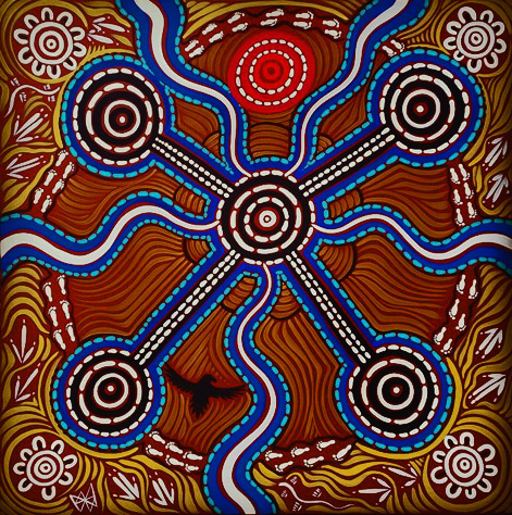 Bunjil--panting Bunjil--panting indiginous