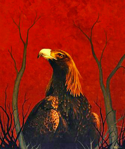 Bunjil---sacred-eagle Australian aboriginal Bunjil---sacred eagle